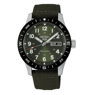 Men's Green Nylon Automatic Field Watch