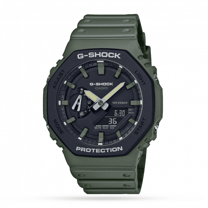 Men's Green Resin Alarm Chronograph Watch