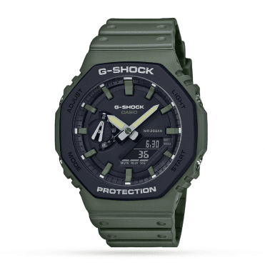 Men's Green Resin Alarm Chronograph Watch