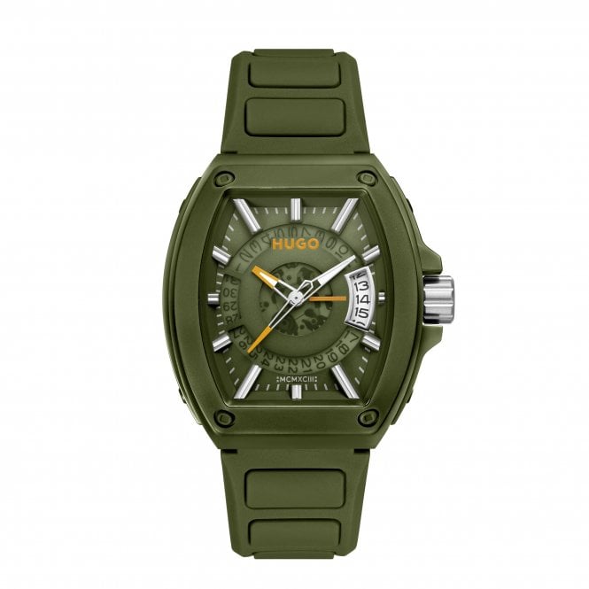 Men's Green Silicone ICON Watch