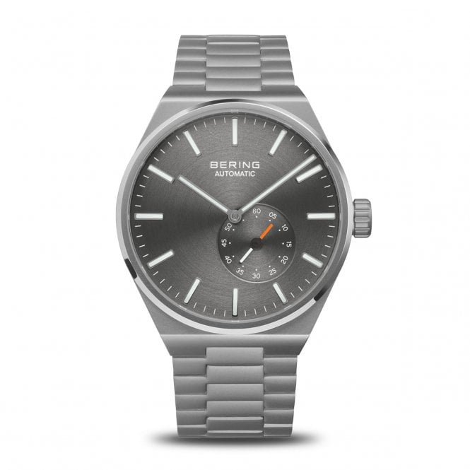Men's Grey Ion Plated Automatic Watch