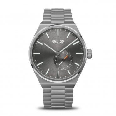 Men's Grey Ion Plated Automatic Watch