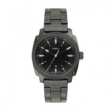 Men's Grey Ion Plated Machine Watch