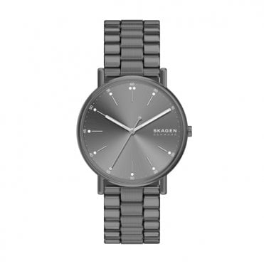 Men's Grey Ion Plated Signatur Watch