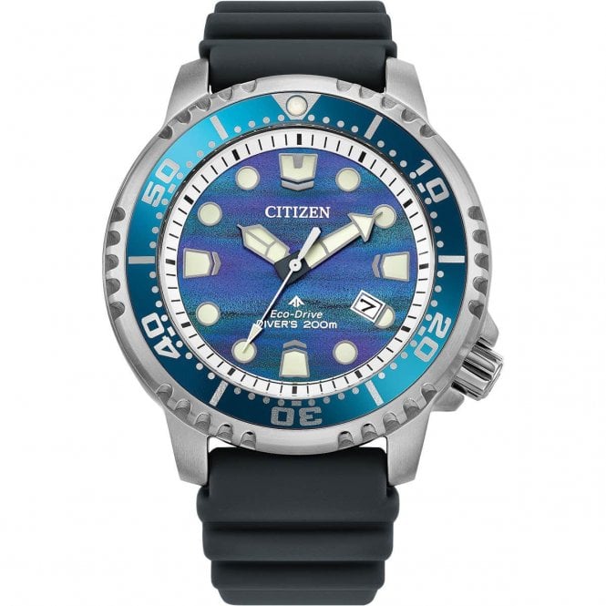 Men's Grey Rubber Promaster Diver Eco-Drive Watch
