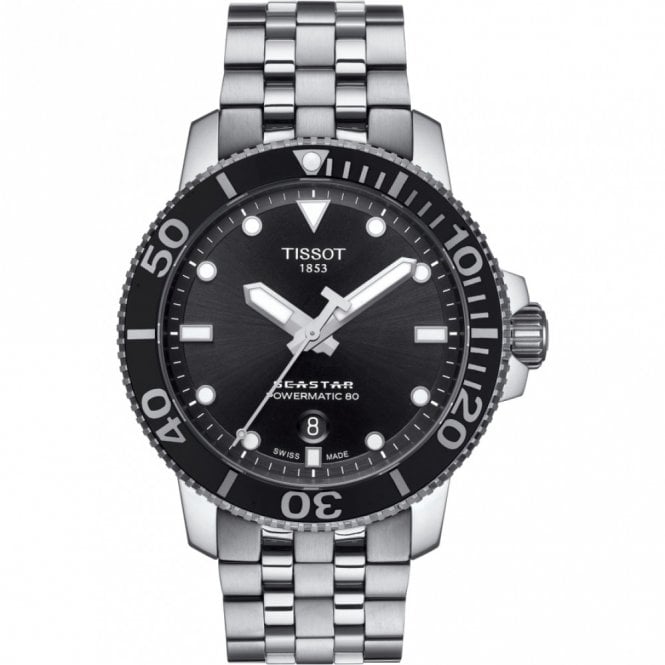 Men's Stainless Steel 43mm Seastar 1000 Powermatic 80 Watch