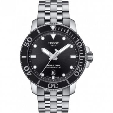 Men's Stainless Steel 43mm Seastar 1000 Powermatic 80 Watch
