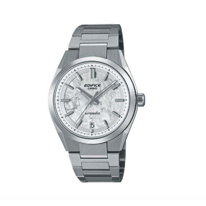 Men's Stainless Steel Automatic White Dial Watch 