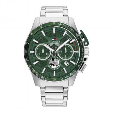 Men's Stainless Steel Bank Watch