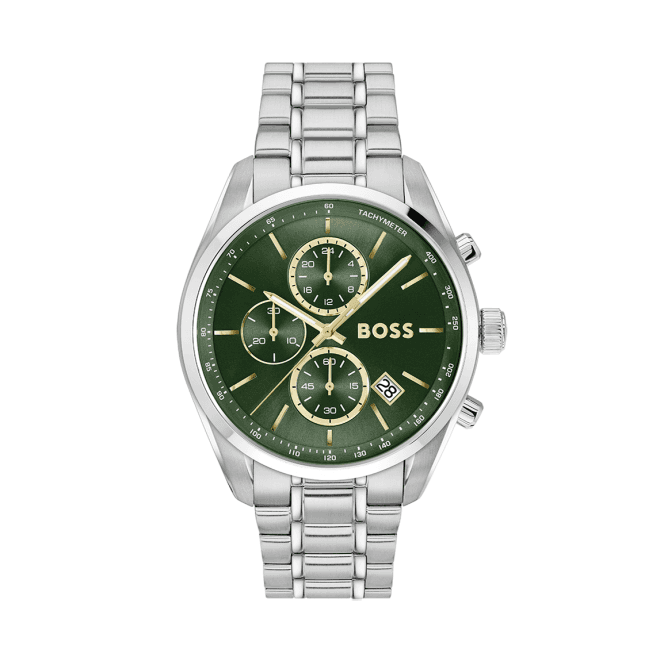 Men's Stainless Steel Chronograph Grand Prix Watch