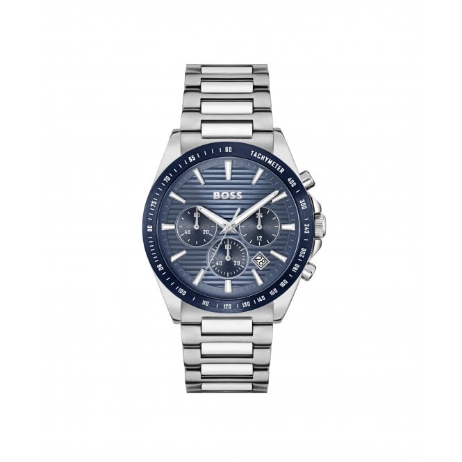 Men's Stainless Steel Chronograph Strike Watch