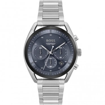 Men's Stainless Steel Chronograph Top Watch