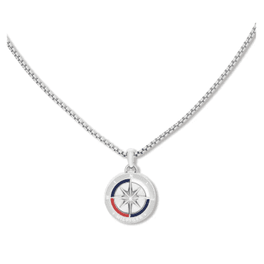 Men's Stainless Steel Compass Necklace