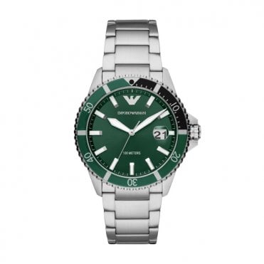 Men's Stainless Steel Diver Watch