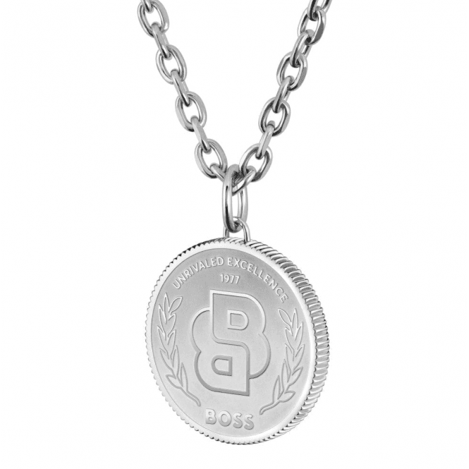 Men's Stainless Steel Double B Necklace