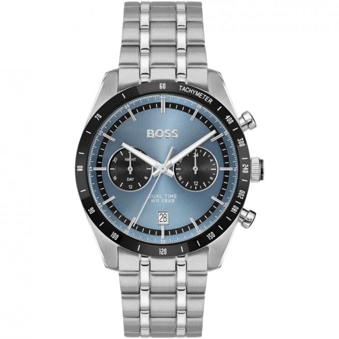 Men's Stainless Steel Dual Time Tourmaster Watch