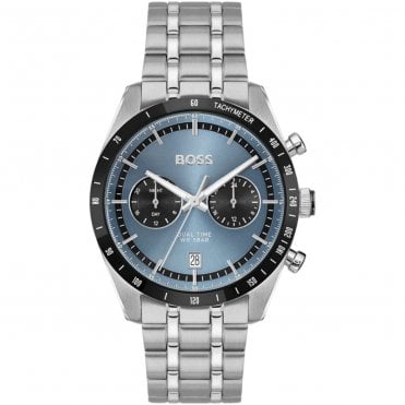 Men's Stainless Steel Dual Time Tourmaster Watch