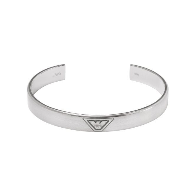 Men's Stainless Steel Eagle Logo Bangle 