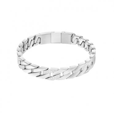 Men's Stainless Steel Eagle Logo Bracelet