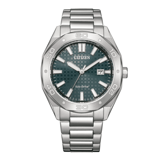 Men's Stainless Steel Eco-Drive Watch 