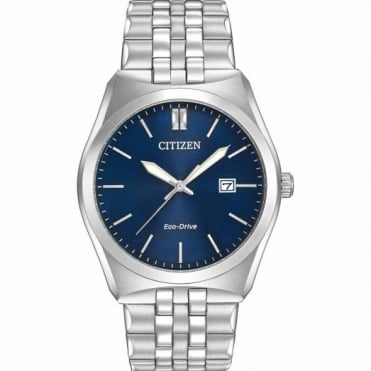 Men's Stainless Steel Eco-Drive Watch