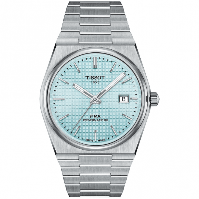 Men's Stainless Steel Ice Blue PRX Powermatic 80 Watch