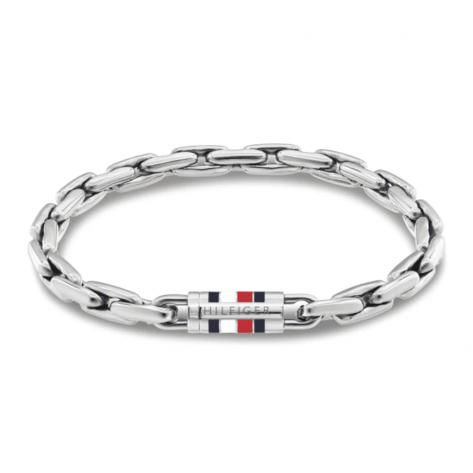 Men's Stainless Steel Logo Bracelet