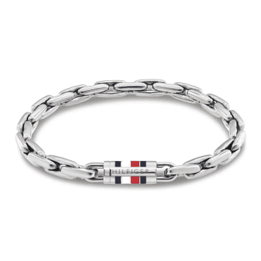 Men's Stainless Steel Logo Bracelet