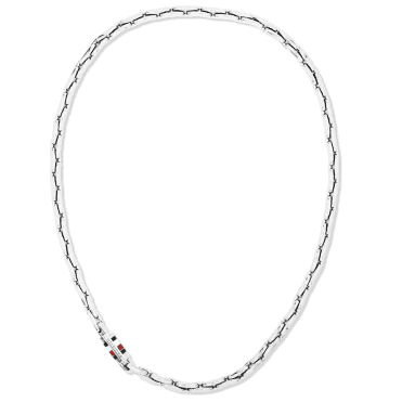 Men's Stainless Steel Logo Necklace