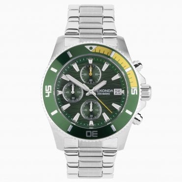Men's Stainless Steel Pacific Wave Chronograph Watch