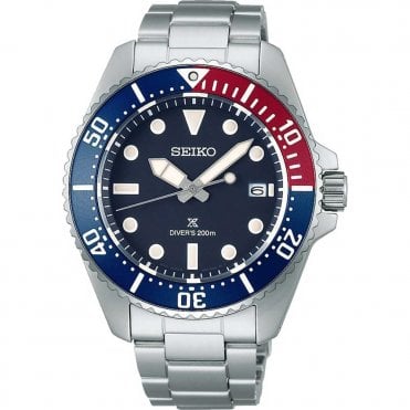Men's Stainless Steel Pepsi Solar Watch