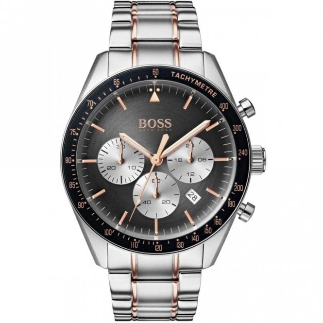 Men's Stainless Steel & Rose Gold Plated Trophy Watch 1513634