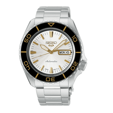Men's Stainless Steel SKX Formal White Automatic Watch