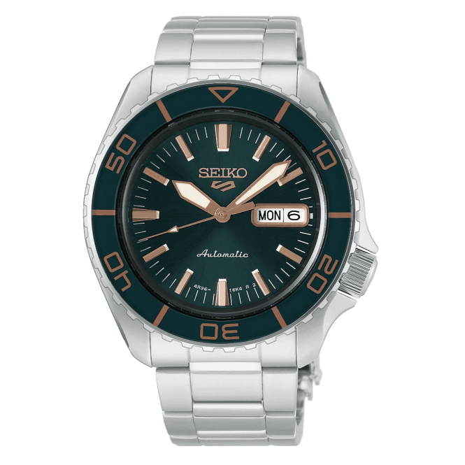 Men's Stainless Steel SKX Tweed Green Automatic Watch