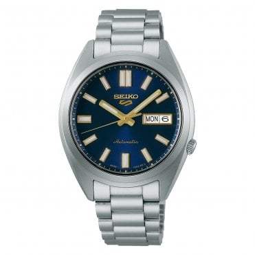 Men's Stainless Steel SNXS 'Blazer Blue' Automatic Watch