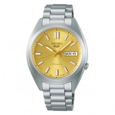 Men's Stainless Steel SNXS 'Vintage Gold' Automatic Watch