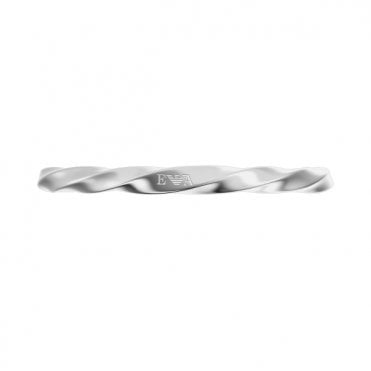 Men's Stainless Steel Twisted Bangle