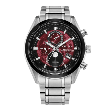 Men's Titanium 'Tsuki-Yomi' Radio Controlled Moon Phase Watch