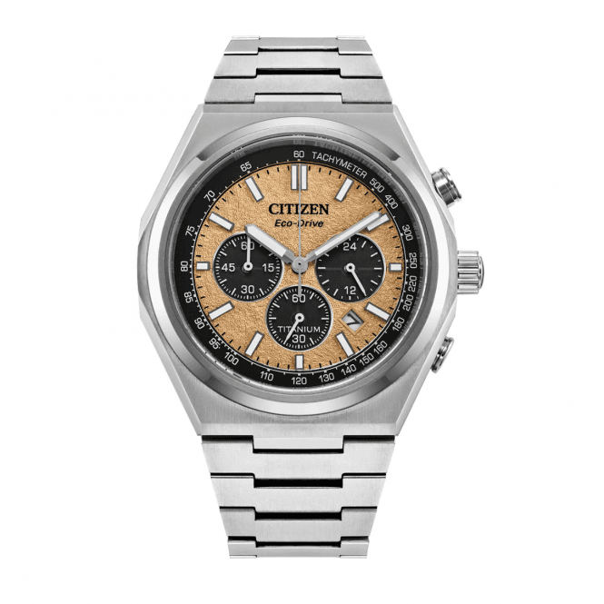 Men's Titanium Zenshin Chronograph Eco-Drive Watch
