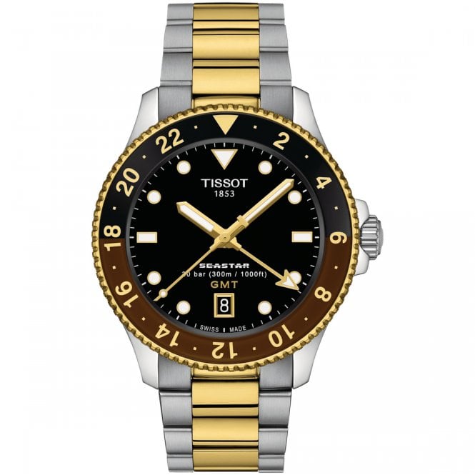 Men's Two Tone 40mm Seastar 1000 GMT Watch