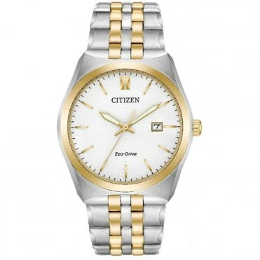 Men's Two Tone Eco-Drive Watch