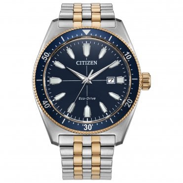 Men's Two Tone Sport Eco-Drive Watch