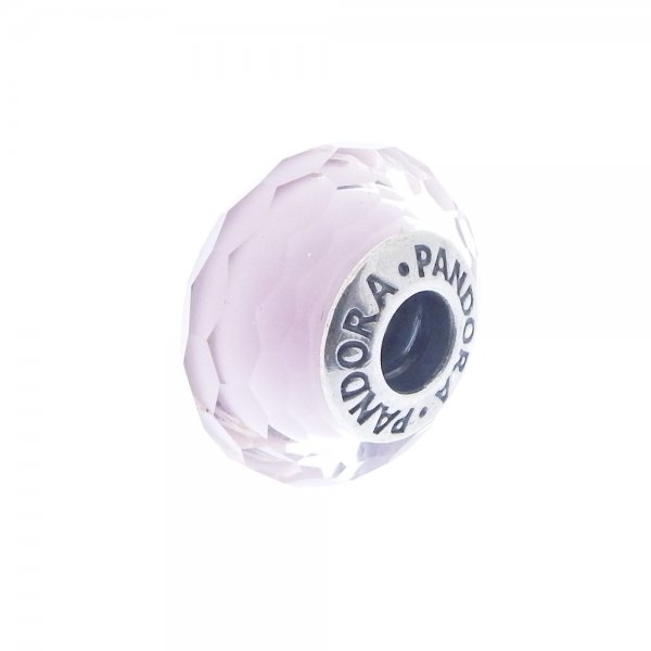 Pink Faceted Murano Glass Charm 791068