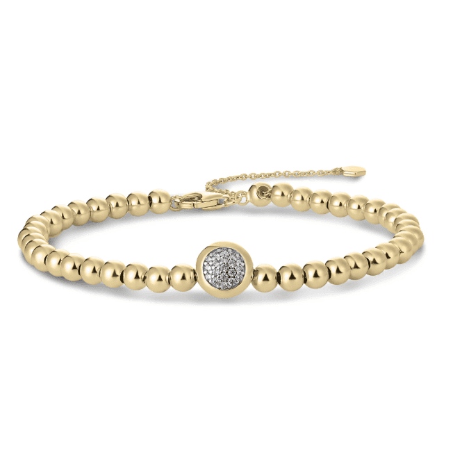 Pave Bead Bracelet