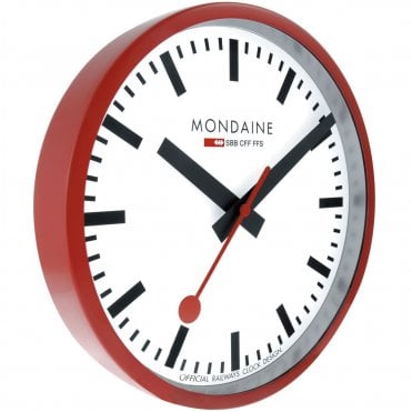 Red Wall Clock A990.CLOCK.11SBC
