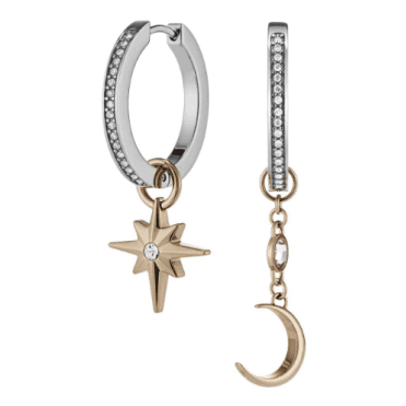 Signature Celestial Star & Moon Huggie Earrings 
