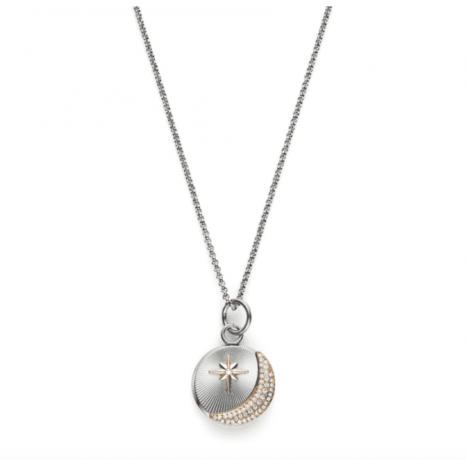 Signature Celestial Star & Moon Pendant Necklace
