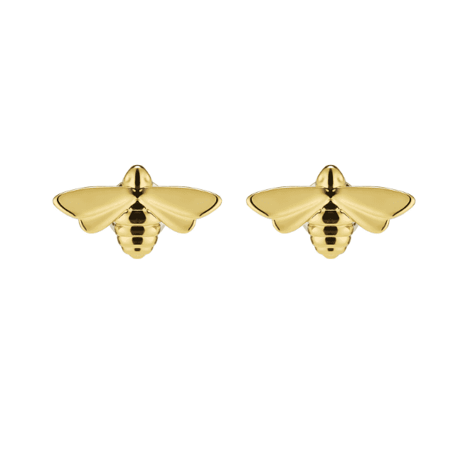 Signature Honey Bee Gold Plated Studs 