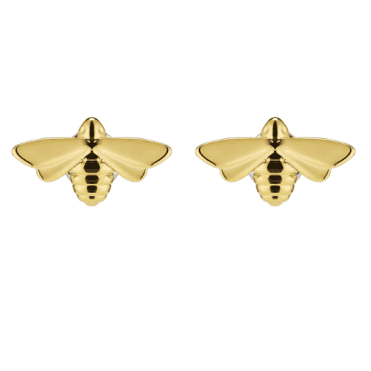 Signature Honey Bee Gold Plated Studs 
