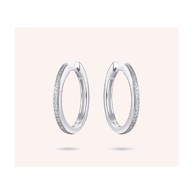 Silver Allure Small Hoop Earrings 20mm